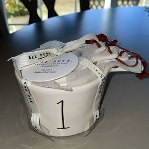 Rae Dunn Square Handle Measuring Cups with Leather Staps